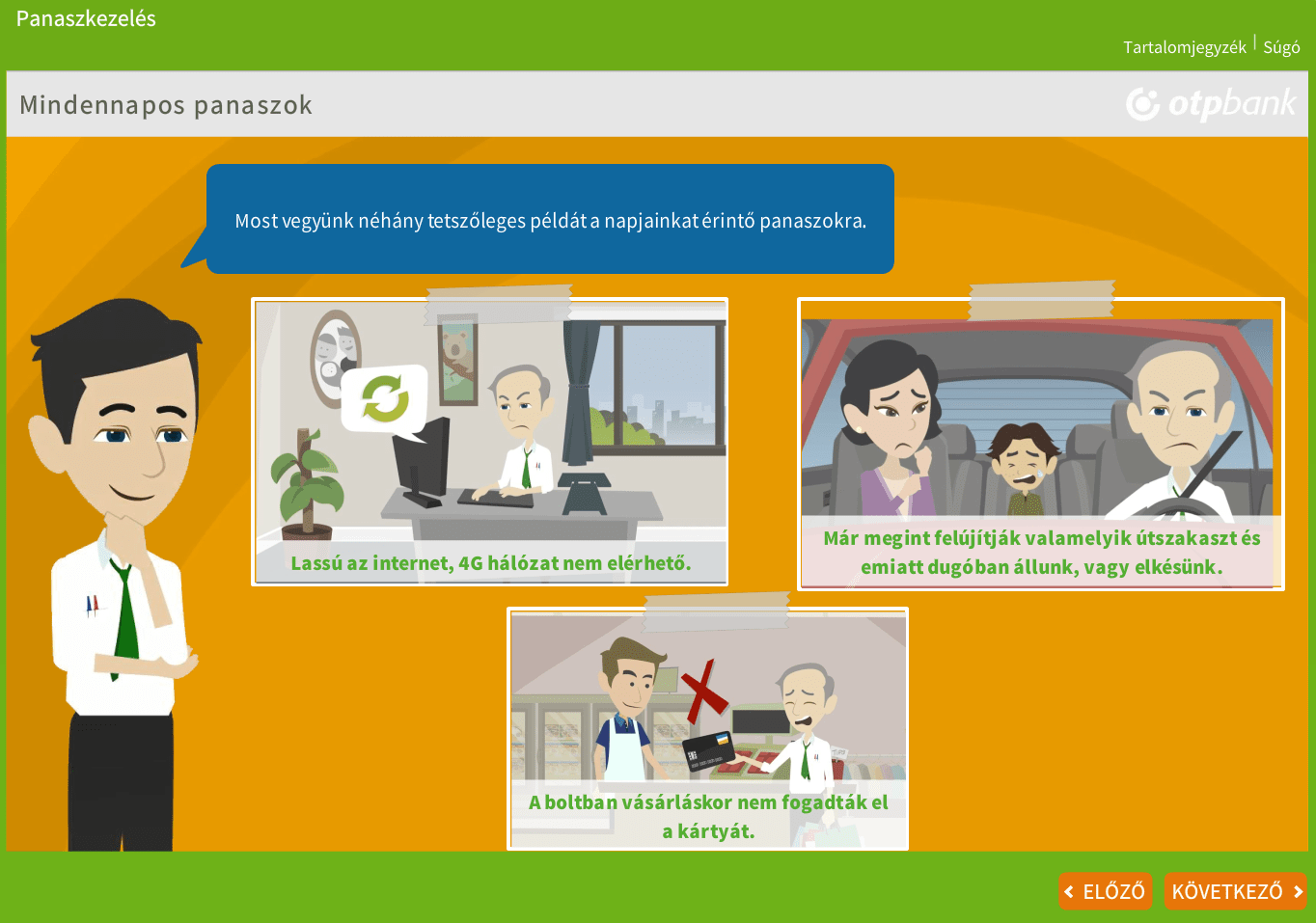 OTP Bank e-learning tananyag